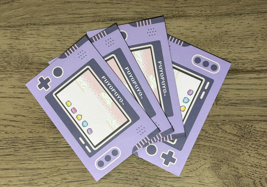 ダイソー、レターセット（ぷよぷよ、B）の画像