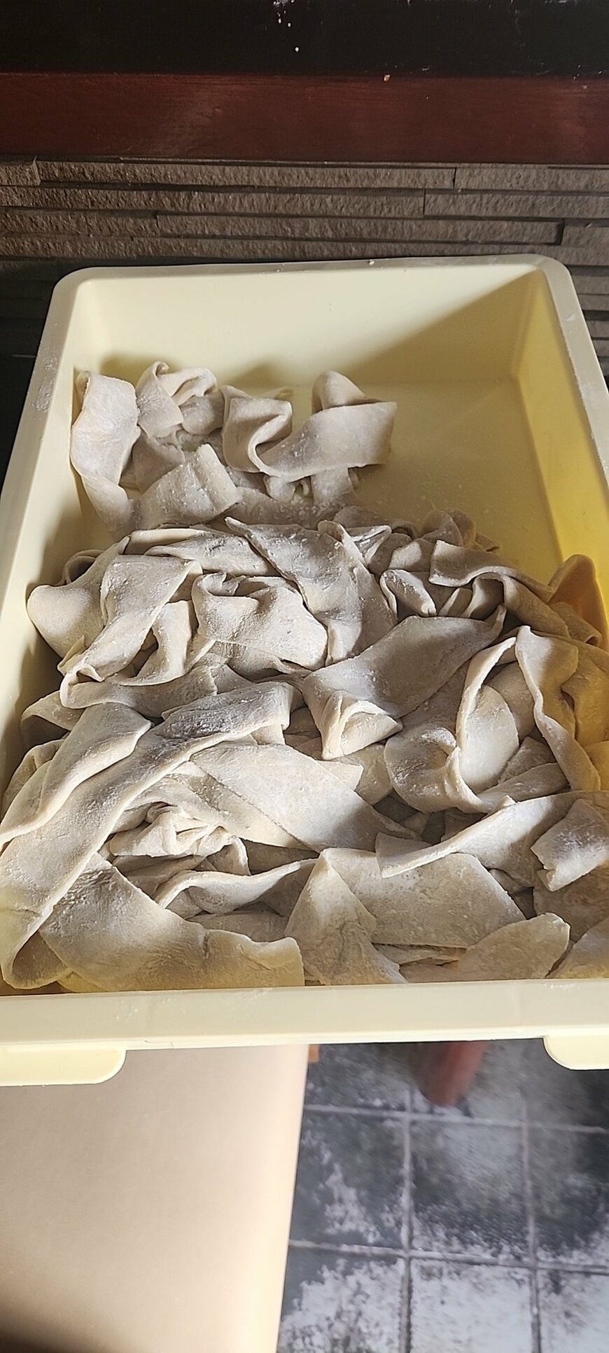 大量に余った「手打ち陰日向」の麺