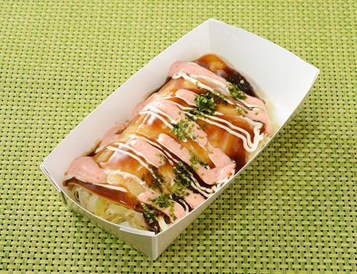 1/2日分の野菜が摂れる　明太マヨソースキャベツ包み焼