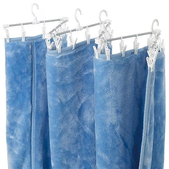 ニトリ公式 シーツが干せる伸縮アルミハンガー(24ピンチ) 画像