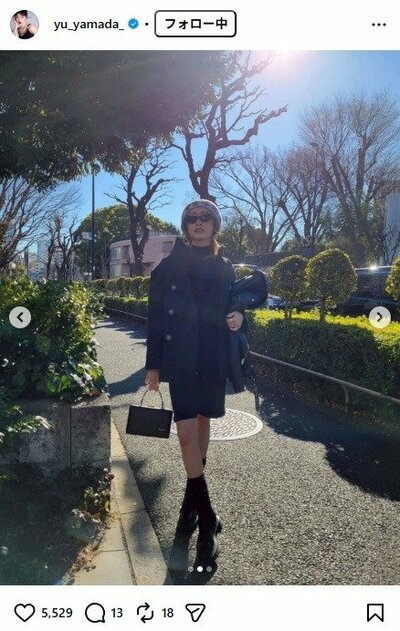 山田優のInstagram投稿