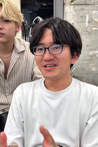 施術前の男性