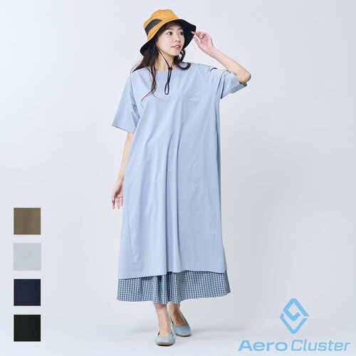 レディースエアロクラスターガーデニングワンピース