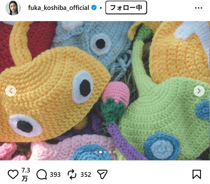 出所：小芝風花のInstagram（＠fuka_koshiba_official）　参照日：2026年4月16日