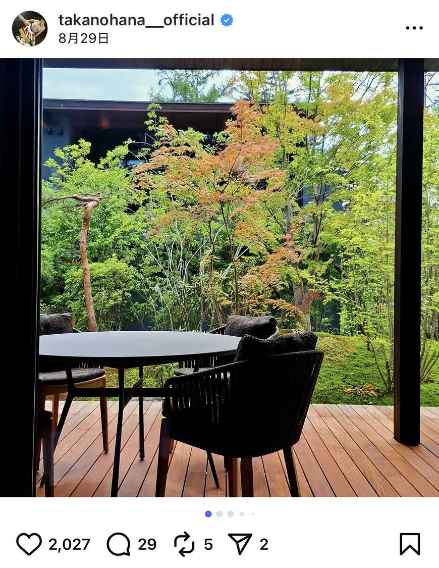出所：貴乃花光司氏のInstagram（＠takanohana__official）参照日：2025年9月10日