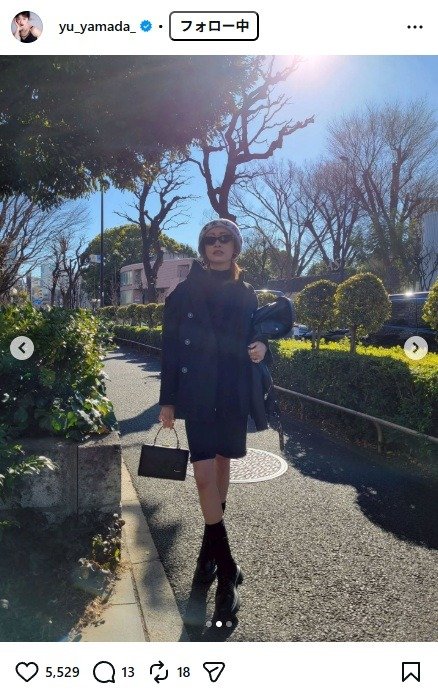 出所：山田優のInstagram（＠yu_yamada_）　参照日：2026年1月27日