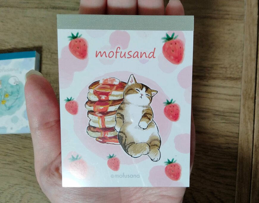 筆者撮影（セリア、mofusand ミニメモ帳（全2種））