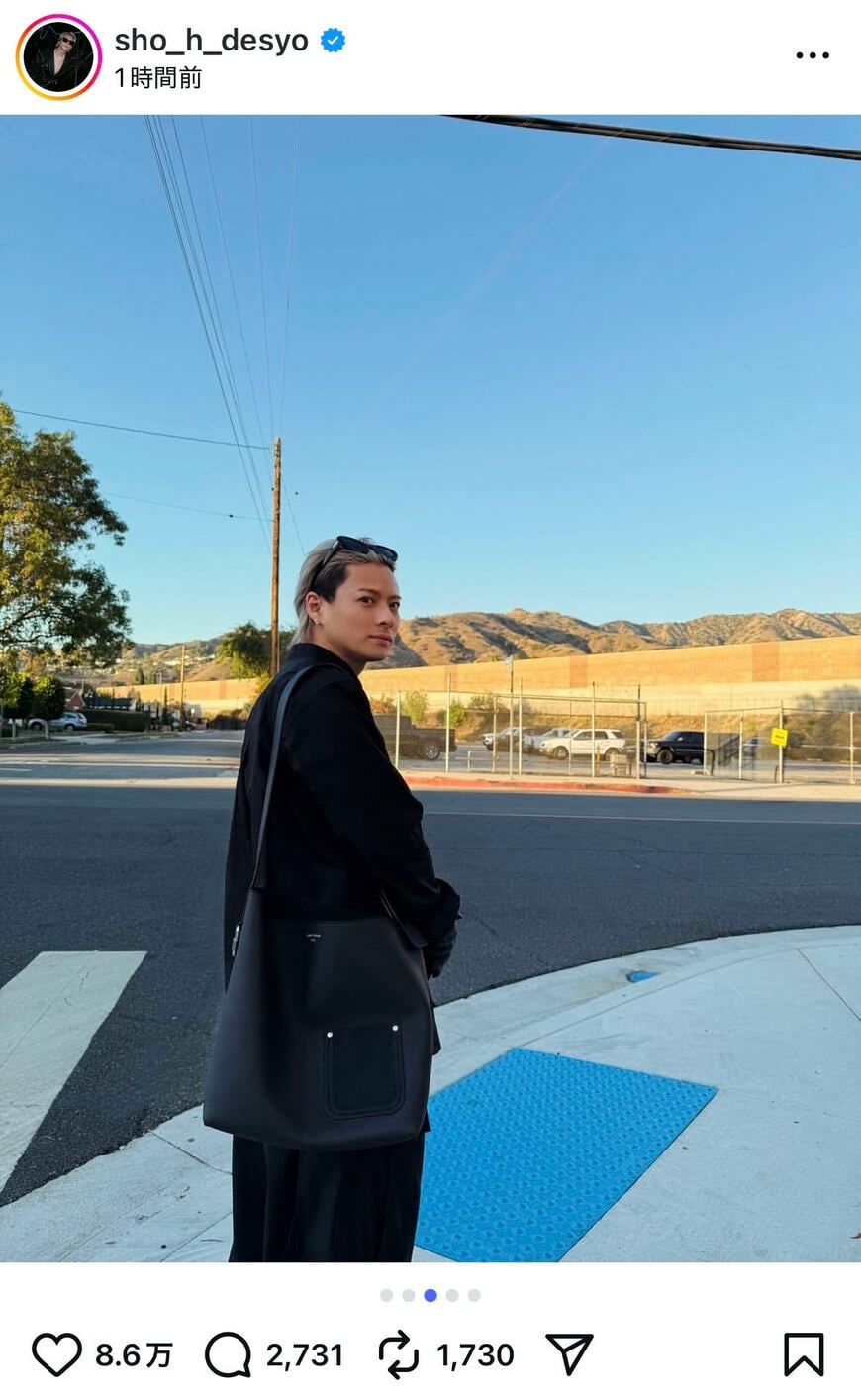 出所：平野紫耀のInstagram（＠sho_h_desyo）参照日：2025年10月24日