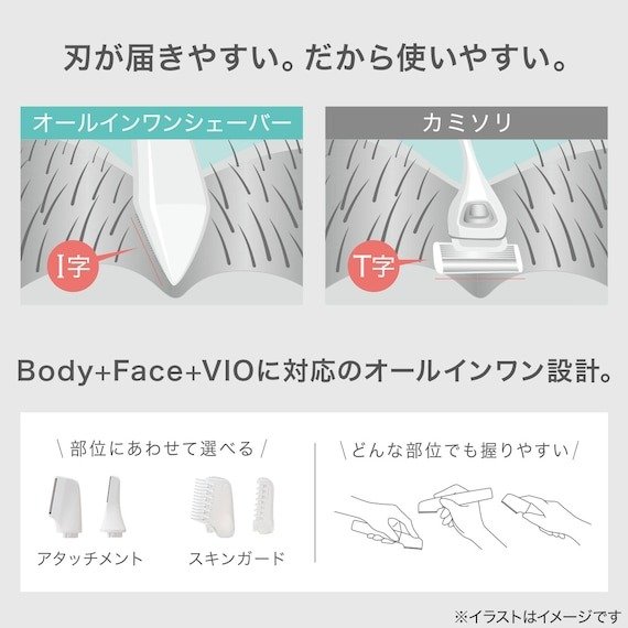 出所：ニトリ　オールインワンシェーバー（NR2553 WH）