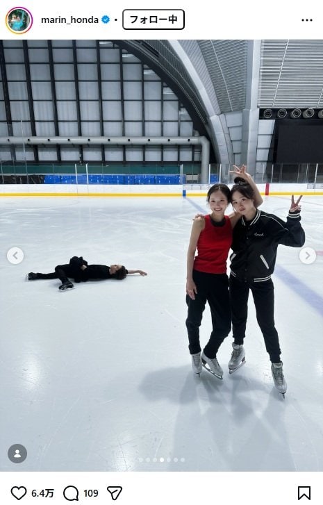 出所：本田真凜のInstagram（＠marin_honda） 参照日：2026年6月2日
