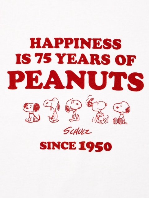 ユニクロ公式　ピーナッツ UT／カラー：00 WHITEの画像