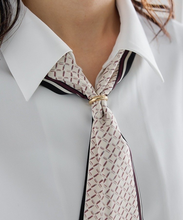 ハニーズ公式通販　６分袖スカーフ付ブラウス