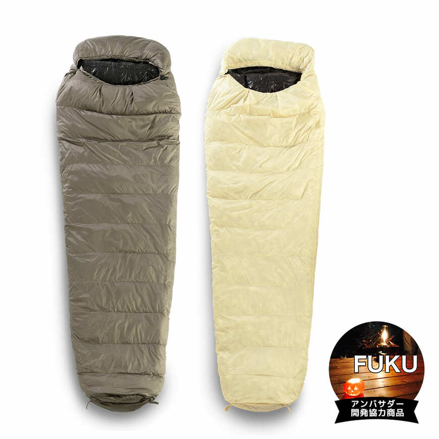 フュージョンダウンを685g充填。首周りの隙間が少なく睡眠中も快適です