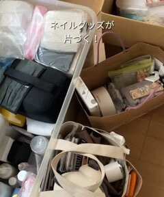 【ネイル収納】増え続け散らかっていた〈趣味のネイルグッズ〉→ワゴンにキャスターを付けておしゃれに〈スッキリ収納〉！