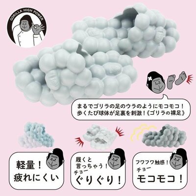 しまむら、レディース　健康サンダル（ゴリラの裸足）の画像