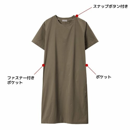 レディースエアロクラスターガーデニングワンピース