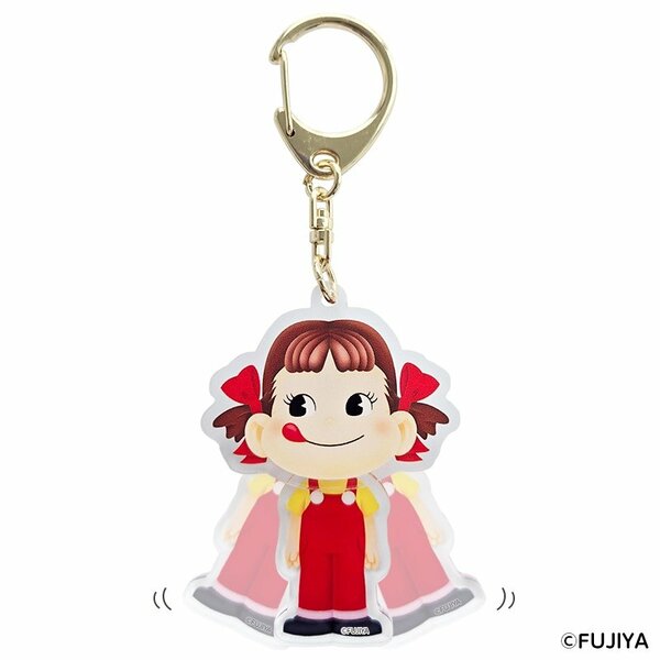 ふりふりペコちゃんアクリルキーホルダー
