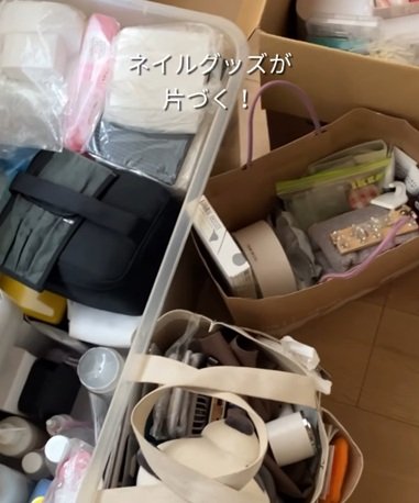 【ネイル収納】増え続け散らかっていた〈趣味のネイルグッズ〉→ワゴンにキャスターを付けておしゃれに〈スッキリ収納〉！