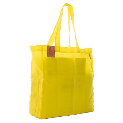 手のひらサイズに小さく折り畳めるエコバッグ