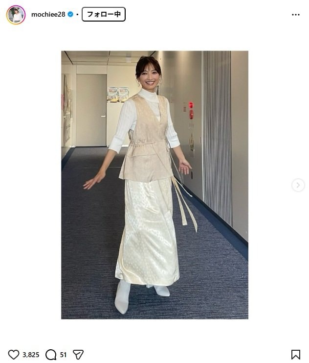 出所：望月理恵のInstagram（＠mochiee28）　参照日：2025年12月2日