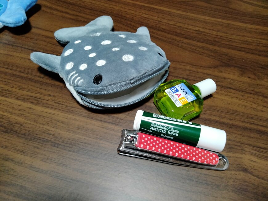 出所：筆者撮影（セリア、ジンベエザメのコインケース）