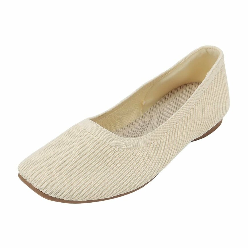 出所：ワークマン公式　レディース　雲の上Wニットパンプススクエアトゥ