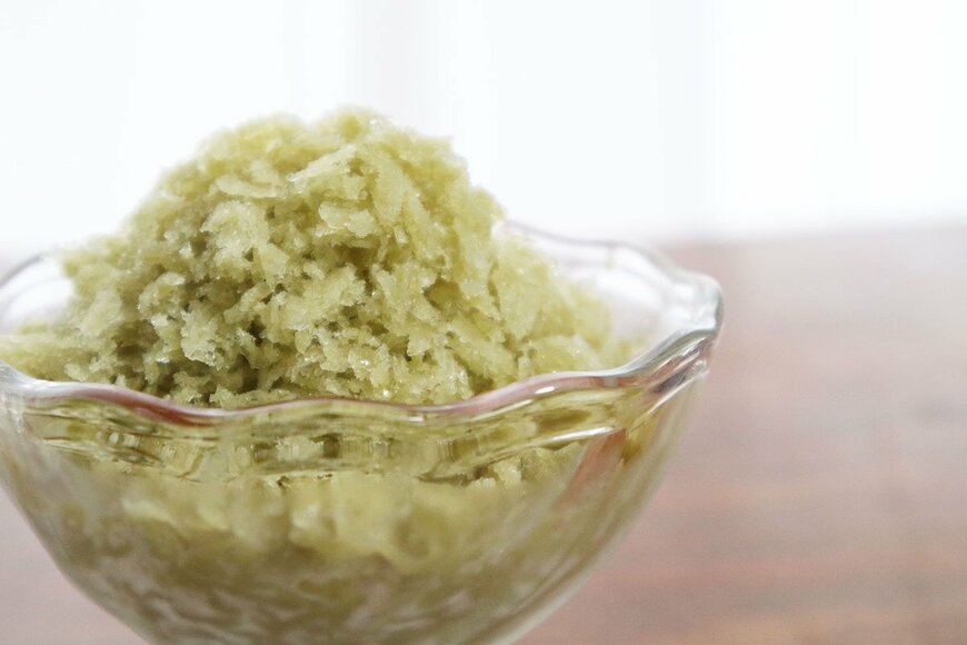 凍らせたことで甘さ控えめに