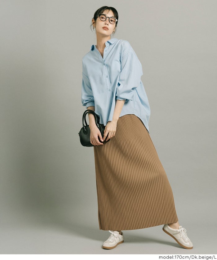 株式会社adapt retailing　ランダムリブロングIラインスカートの画像