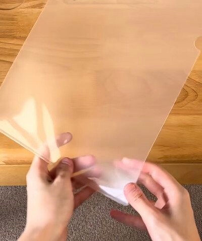 変身前のクリアファイル