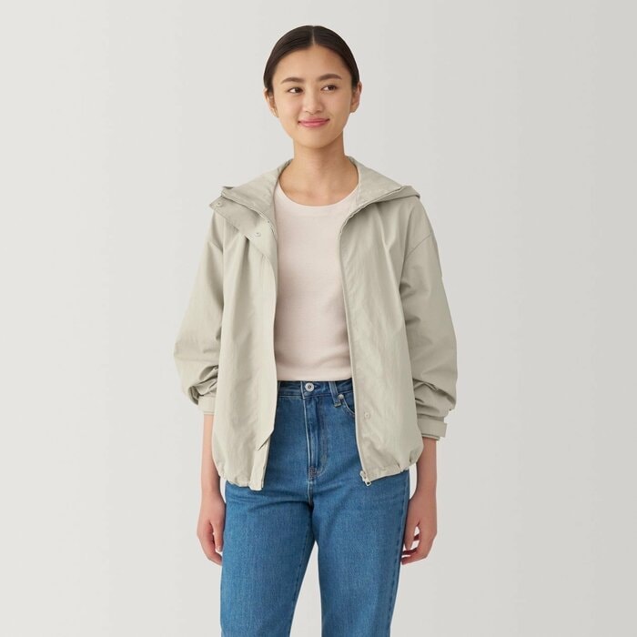 無印良品公式 婦人 撥水UVカットポケッタブルフードジャケット