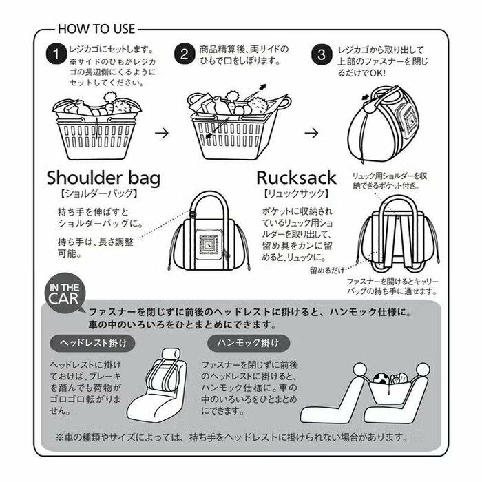 リュックとしてだけでなく、肩掛けや手持ちとしても使える3WAY仕様