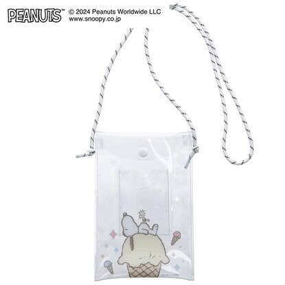 アイスクリームイラストがかわいい「スヌーピーショルダーポーチ」