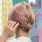 【ヘアゴム3本で完成】毛束をクロスして巻きつける「ボブのお団子ヘアアレンジ」首元すっきり&大人可愛いまとめ髪