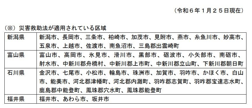出所：NHK「令和6年能登半島地震における放送受信料の免除について」