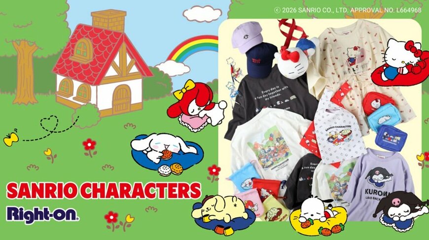 すやすや眠る「ハローキティ」に「ポムポムプリン」も！ライトオン新作〈サンリオTシャツ〉が登場。可愛すぎる姿に癒されそう！