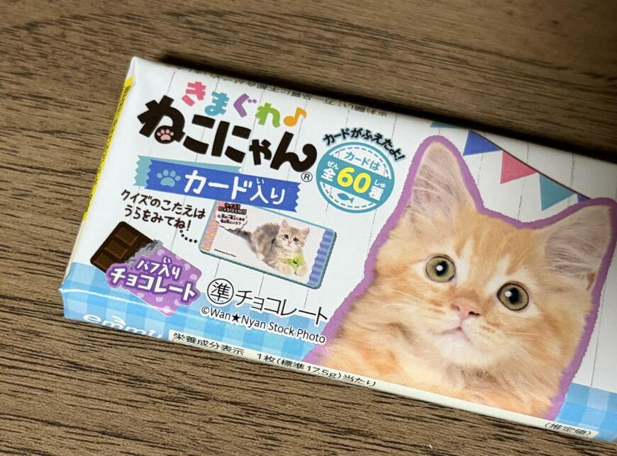 筆者撮影（ダイソー、きまぐれねこにゃん）