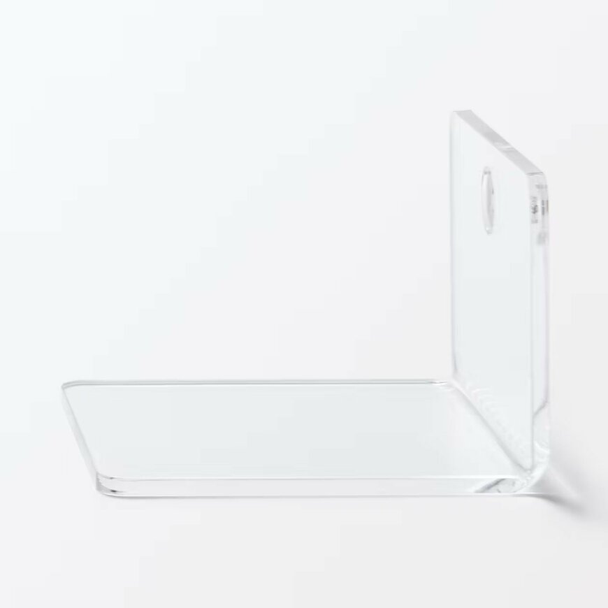 無印良品　壁に付けられるアクリルディスプレイ　Ｌ字型　画像
