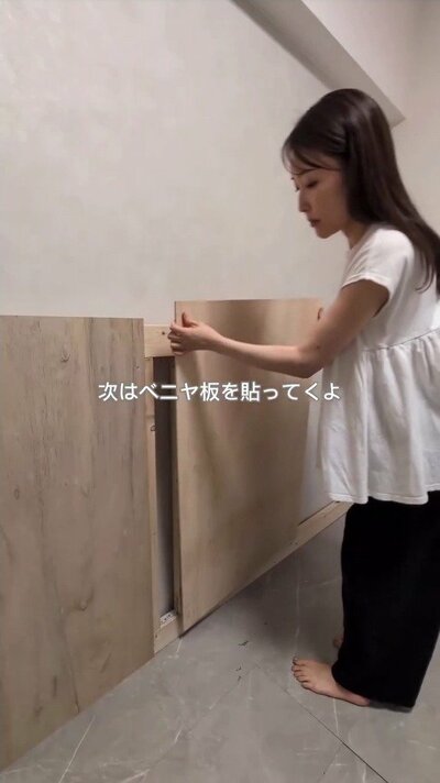 変身前の木枠骨組み