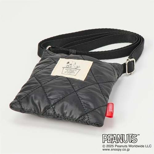 ピーナッツ75周年 キルトSD付縦型ポーチ
