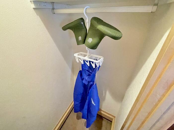 シューズハンガーホワイト、ピンチハンガー長方形(12ピンチ)抗菌