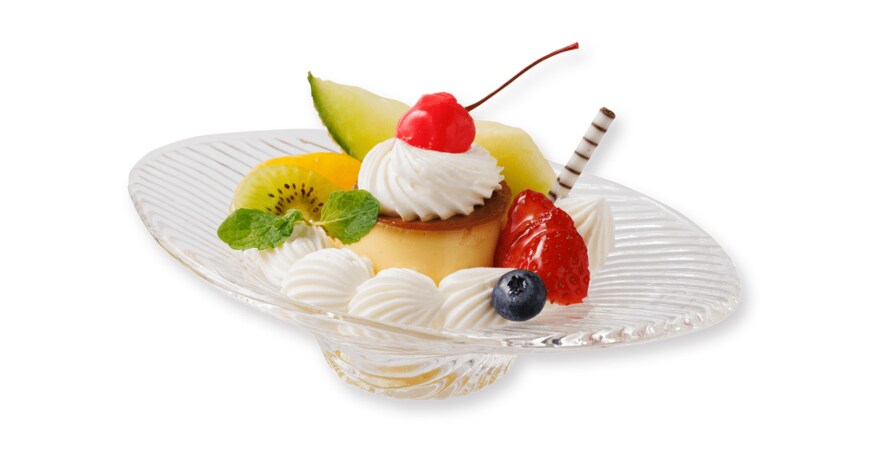 　　　　　　　　　　　　　　プリン・ア・ラ・モード（出所：日本ビューホテル株式会社）