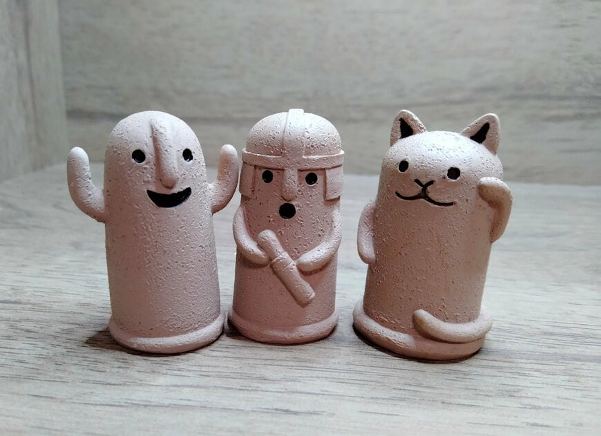 筆者撮影（セリア、ミニチュアオブジェ ハニワ（バラエティ））