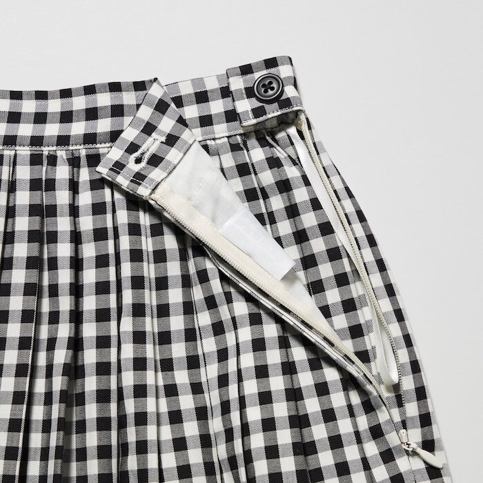 出所：ユニクロ公式オンラインストア コットンツイルギャザースカート（ギンガムチェック）