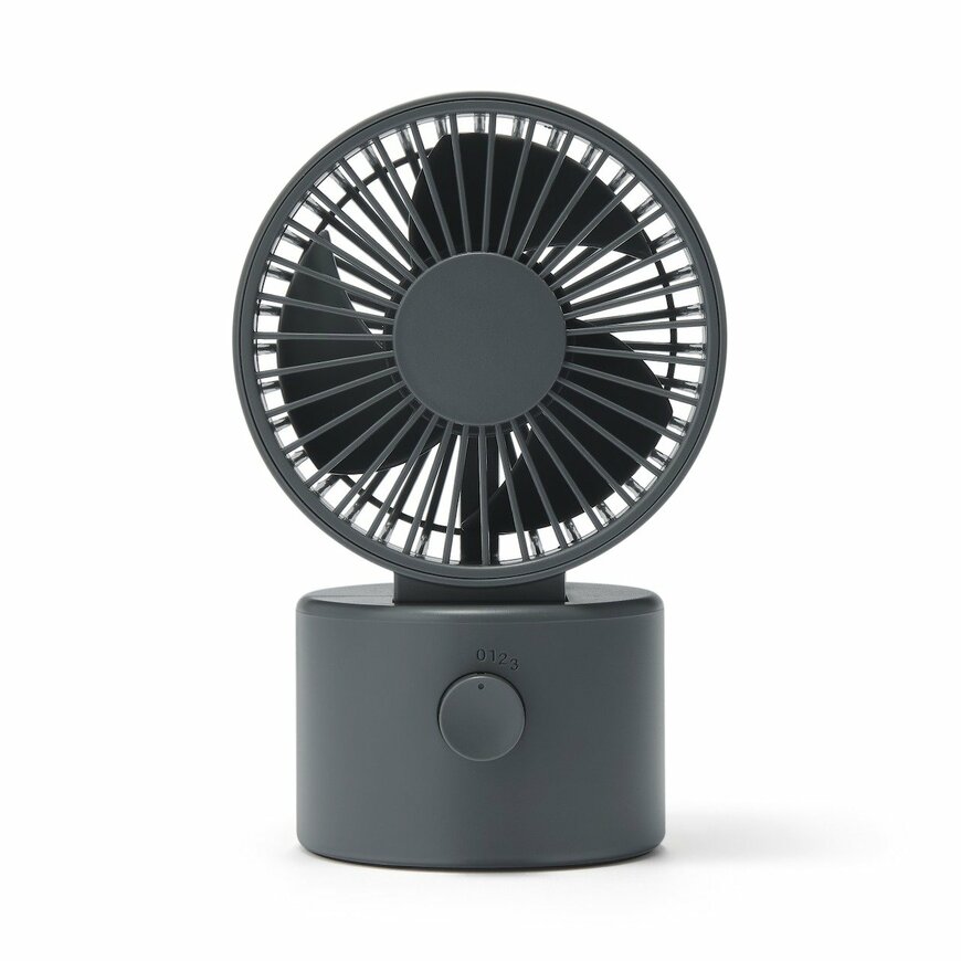 出所：無印良品公式　首振り機能付き　コードレスデスクファン