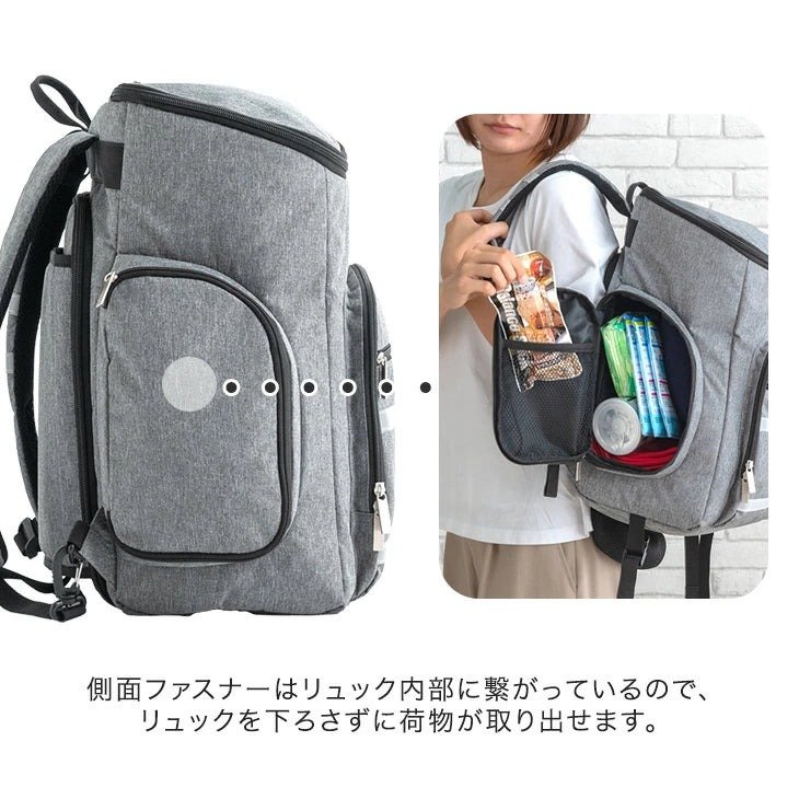 出所:タンスのゲン公式 2way 防災バッグ 単品 撥水 リュック 防災バッグ中身なし