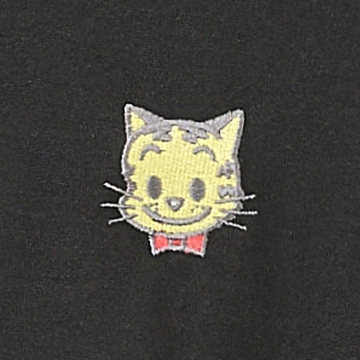 出所：しまむら公式　レディース　トートバッグ付Tシャツ（SEASON REASON×OSAMU GOODS）／ブラック