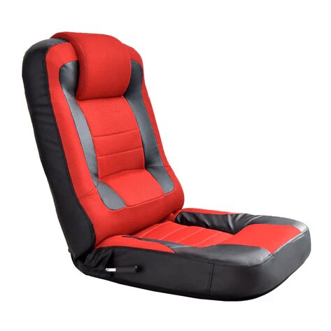 ゲーミング座椅子 レバー式 14段階 リクライニング 低反発