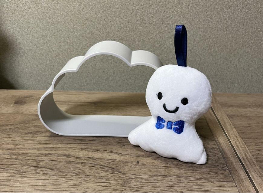 セリア、くもシェルフ・ファブリックオーナメント てるてるぼうず 大画像