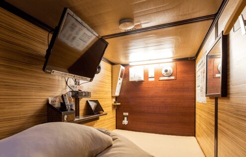 落ち着いた雰囲気のカプセル