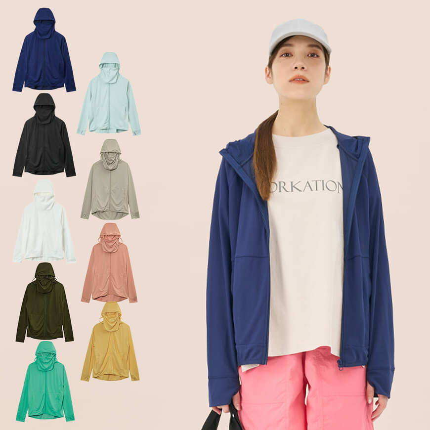 ワークマン「クールUVフェイスガードパーカー」